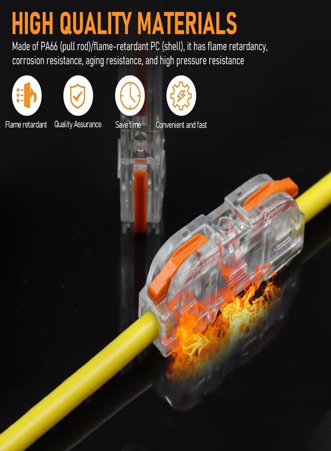 Serplex 34Pcs Wire Connectors - Compact Splicing Wire Jointers Lever Spl-1 Clamp With Control Lever For 28-12 Awg - Image 4